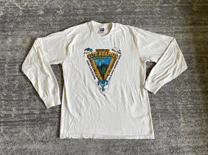 Fruit Of The Loom Men L Shirt Long Sleeve Vintage 90’s Los Alamos Triathlon O8 - Picture 1 of 9
