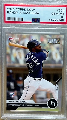 RANDY AROZARENA * PSA 10 * 2020 TOPPS NOW #374 ALDS WORLD SERIES ROOKIE CARD WBC - Image 1 of 4