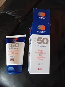 Brand New In Box- Uvistat High Protection Sun Cream - 125ml - Picture 1 of 8