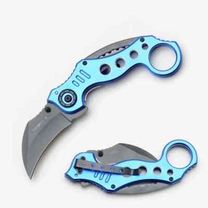 Ojo de serpiente - Cuchillo táctico Karambit asistido por resorte - SE-952BL - Imagen 1 de 1