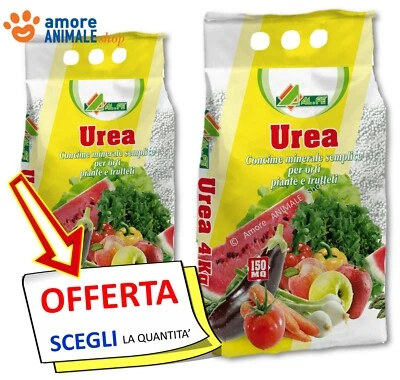 AL.FE Alfe UREA 46% → 4 kg - Concime Granulare Nutrimento Azoto per Orto e Piante