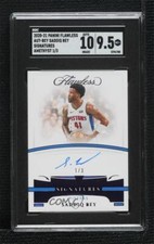 2020-21 Panini Flawless Amethyst 1/3 Saddiq Bey SGC 9.5 Mint+ Rookie Auto RC