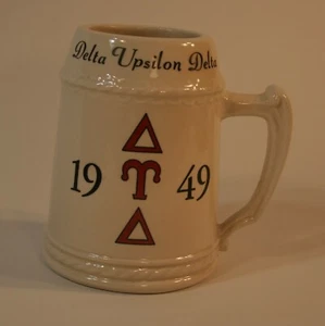 1949 Delta Upsilon Delta Beer Mug Stein, Excellent, Vintage - Picture 1 of 3