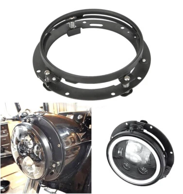 7" LED Headlight Mount Ring Bracket For Kawasaki Vulcan 1600 VN1600A Classic - Imagem 1 de 4