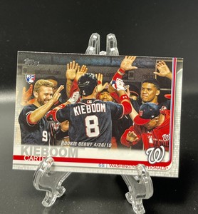 2019 Topps Update Base RC Carter Kieboom Rookie Debut Washington Nationals