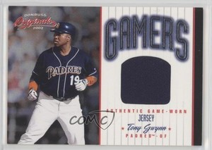 2002 Donruss Originals Gamers Jerseys /500 Tony Gwynn #G-29 HOF