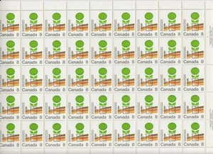 Hoja de placas Canadá Scott 640 montada sin montar o nunca montada - universidad agrícola - Imagen 1 de 1