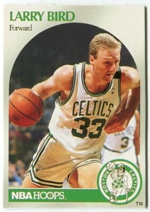 1990-91 NBA Hoops - Box - Top Card - Larry Bird Boston Celtics - Bild 1 von 2