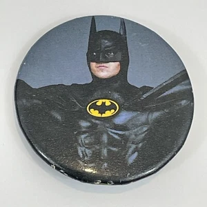 Batman Movie Michael Keaton DC Comics Vintage 1989 Pinback Button - Imagen 1 de 3