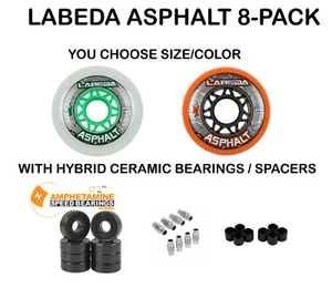 Labeda Gripper Asphalt Outdoor Inline Roller Hockey Wheels with Ceramic Bearings - Picture 1 of 4