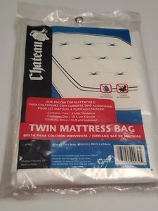 2 PACK TWIN SIZE MATTRESS BAGS For Moving or Storage 40x12x86" 2 MILS Thick - Picture 1 of 2