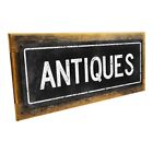 Black Antiques Metal Sign; Wall Decor for Home and Office