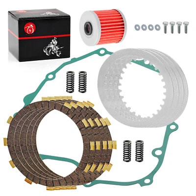 Kit de placas de fricción de embrague de alta resistencia EX250 para Kawasaki Ninja 250R con filtro de aceite Foto 1 de 4