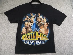2013 WWE WrestleMania NY Graphic Tee Black Kids T-Shirt Size XXL 18 Large John - Picture 1 of 7