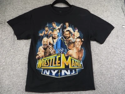 2013 WWE WrestleMania NY Camiseta Gráfica Negra Niños Camiseta Talla XXL 18 Grande John Foto 1 de 4
