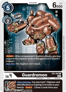 EX1-047 Guardromon Common Mint Digimon Card - Picture 1 of 1
