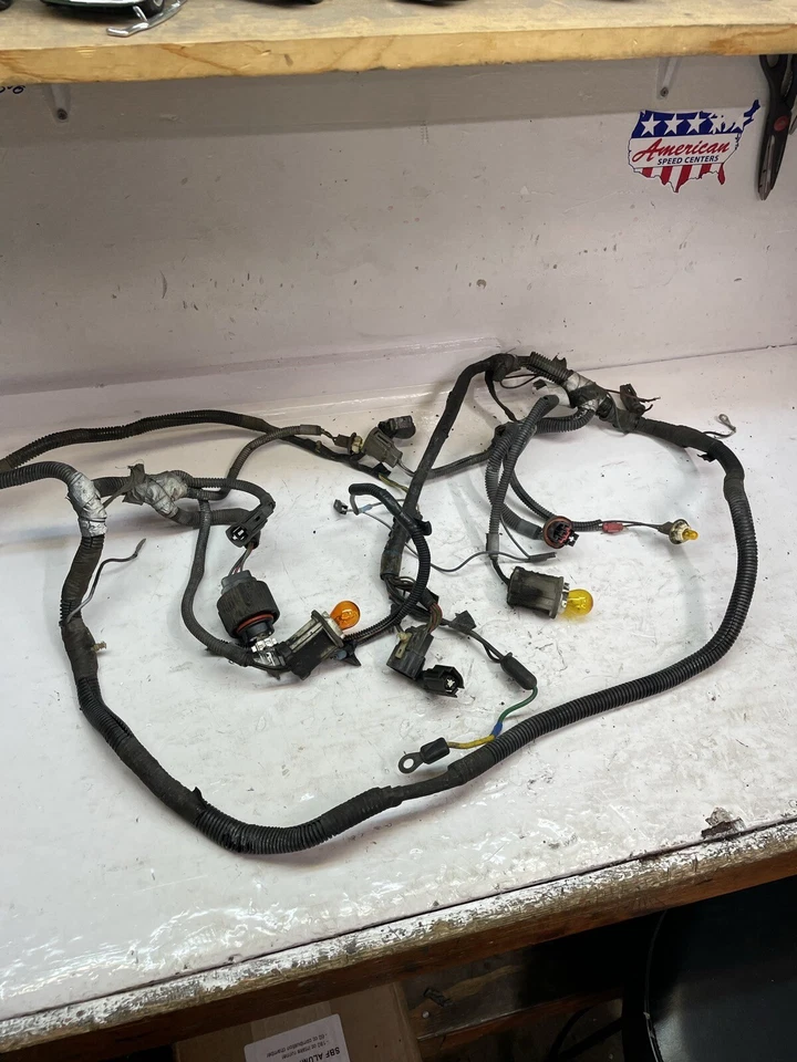 87-89 Ford Mustang Front HeadLight Harness Fog Lt Wiper Head light OEM GT & LX - Image 1 of 4