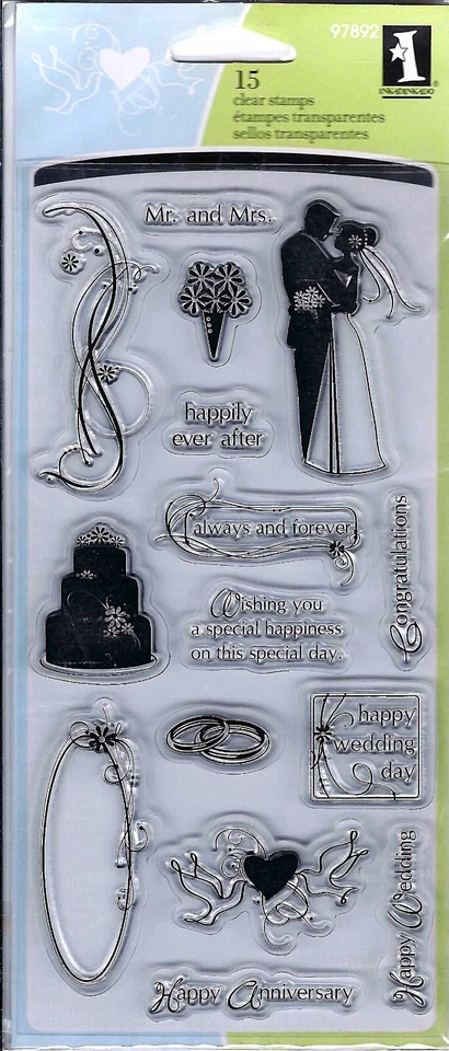 Juego de sellos transparentes de BODA Inkadinkado Foto 1 de 1