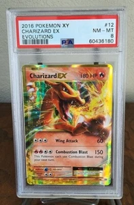 Pokémon Charizard XY Evolutions EX 2016 Holo #12/108 PSA 8  - Imagen 1 de 2