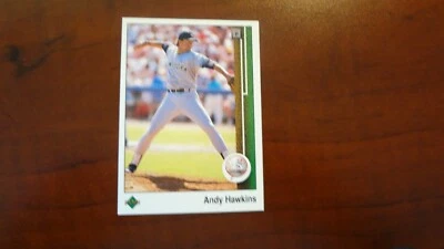 1989 UPPER DECK # 708 ANDY HAWKINS   BASEBALL CARD - Image 1 of 2
