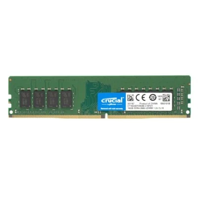 New Crucial 16GB DDR4 2666MHz PC4-21300 Desktop UDIMM Memory Ram CT16G4DFD8266 - Image 1 of 4