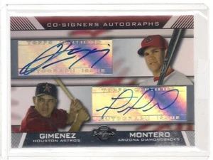 HECTOR GIMENEZ MIGUEL MONTERO DUAL AUTO 2007 TOPPS COSIGNERS  BASEBALL - Picture 1 of 1