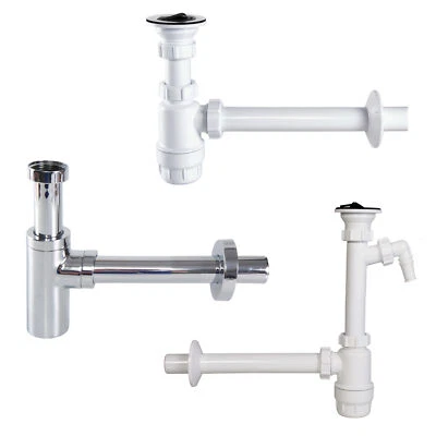 Sifone sifone bottiglia attacco elettrodomestici lavabo lavabo sifone tubolare  - Immagine 1 di 4