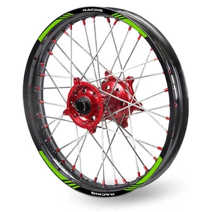 Green 21 in. 18" Dirt Bike Decal Rim Sticker P03 For Kawasaki KX 450X 21 22 23 - Picture 1 of 7