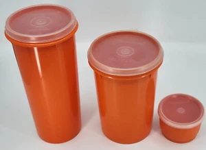 Vintage Tupperware 321-11, 1229-15 & 262-5 Matching Lot Containers With Lids - Picture 1 of 5