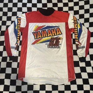 Camiseta de motocross de carreras Yamaha de los 80 de colección rara talla XL - Imagen 1 de 6