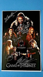 GAME OF THRONES CAST SIGNED AUTOGRAPHED 11" X 17" POSTER - Picture 1 of 3