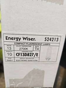 PACK OF 10 BULBRITE/ENERGYWISER 524213 CF13D827/E - Picture 1 of 1