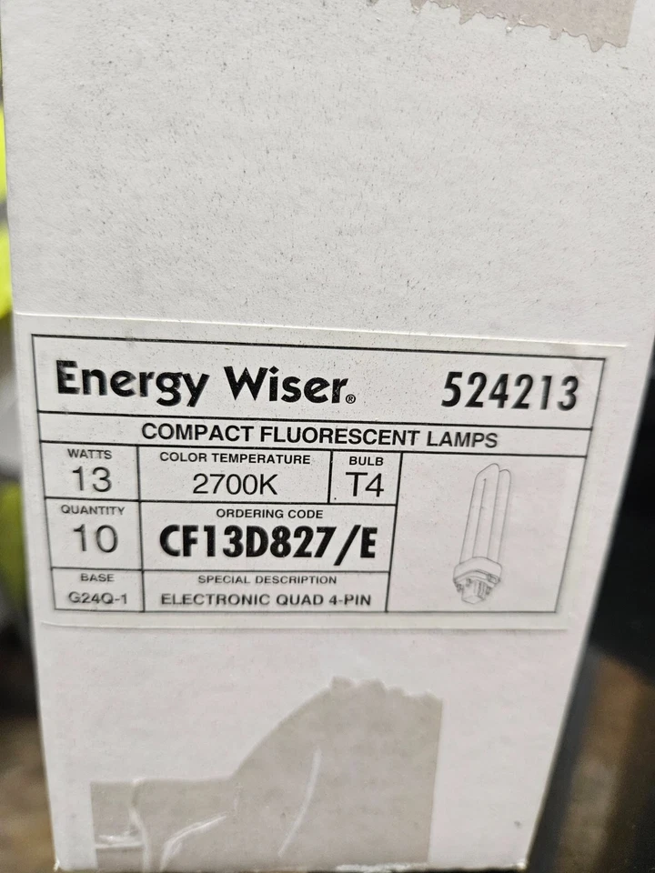 PACK OF 10 BULBRITE/ENERGYWISER 524213 CF13D827/E - Image 1 of 1