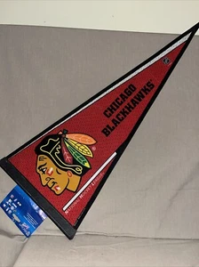 ❤️VTG CHICAGO BLACKHAWKS NHL BANNER. NOS - Picture 1 of 8