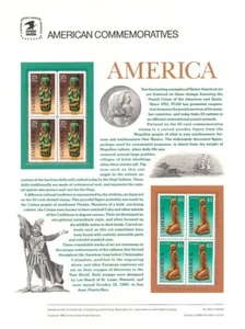 #339 25c & 45c America's Art #2426/C121 USPS Gedenkstempeltafel - Bild 1 von 1