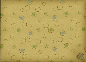 Momentum Echo Bisque Contemporary Geometric circle Dot Vinyl Upholstery Fabric - Picture 1 of 1
