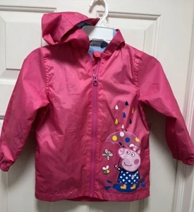 Peppa Pig Raincoat Pink Lightweight waterproof slicker for Girls size 5 - Picture 1 of 5