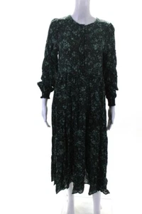 Zara Womens A Line Dresses  Green Floral Size Small - Picture 1 of 3
