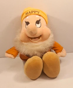 Peluche Happy Dwarf 33 cm - Juguete suave Disney Blancanieves y los siete enanitos - Imagen 1 de 8