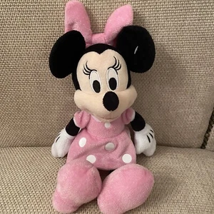 Disney Minnie Mouse Plush Just Play 12" pink bow pink dress - Picture 1 of 6