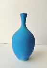 Delan Cookson Studio Pottery Blue Porcelain Vase. 18cm Tall
