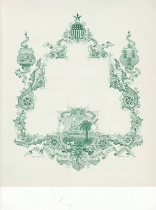 Liberia MNH C69a Proof of Frame in GREEN Designed by SZYK - Picture 1 of 1