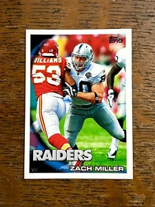 Zach Miller 2010 Topps Football #207 MINT Raiders Legends Jersey ASU Sun Devils - Picture 1 of 2