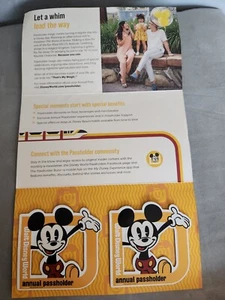 Walt Disney World Porta Passaporto Annuale Topolino Frigorifero Auto Calamita Set 2 - Foto 1 di 4
