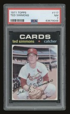 1971 Topps #117 Ted Simmons RC - PSA NM 7 St. Louis Cardinals HIGH END - VSCARDS
