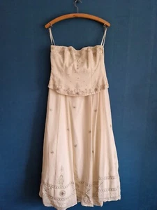 Monsoon 2-teiliges Hochzeitskleid Gr.40 Ivory - Bild 1 von 11