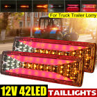 12V/24V 37LED Rear Tail Light Turn Signal Brake Reverse Lamp Trailer Truck Lorry