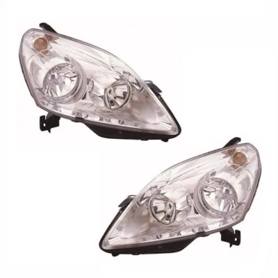 Für Opel Zafira Mk2 3/2008 Scheinwerfer Chrom 1 Paar O/S & N/S - Bild 1 von 3