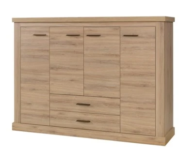 Kommode AMBER AR8 Anrichte Higboard 173x125x44 cm Wohnzimmerschrank 4 Türiger - Bild 1 von 3