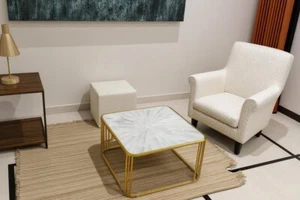 24" Square Stunning Selenite Stone Coffee Table Top Garden Furniture Home Decors - Picture 1 of 7